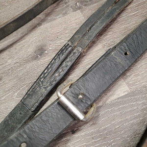Hvy Thick Western Running Martingale *gc, dirty, older, scrapes, stiff, dry, xholes, rusty rings