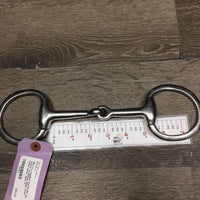 Med Hvy EggButt Snaffle Bit *gc, scuffs, scratches, dings, loose - pulled joints