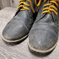JUNIORS Pr Paddock Boots, laces *fair, dirty, faded, v.torn inner heels, replaced laces
