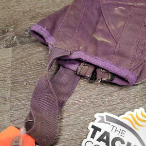 JUNIORS Half Chaps *gc/fair, v.dirty, stretched elastic, pilly edges, discolored, mnr hair, weak snaps, rubs, thin spots