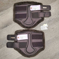 Pr Closed Boots, fleece, velcro, tags, bag *new
