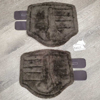 Pr Closed Boots, fleece, velcro, tags, bag *new