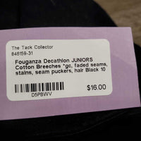 JUNIORS Cotton Breeches *gc, faded seams, stains, seam puckers, hair
