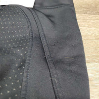 JUNIORS Fleece Winter Full Seat Riding Tight Breeches *gc/fair, seam puckers, v.pilly & snagged seat
