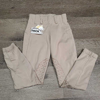 JUNIORS Riding Tight Breeches, Pull On *gc, seams: v.rubs, frayed & undone stitching