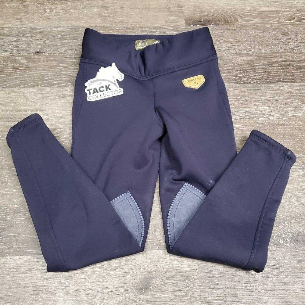 JUNIORS Fleece Lined Winter Riding Tight Breeches *gc, seat rubs & pills, stains, seam puckers
