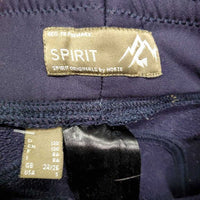 JUNIORS Fleece Lined Winter Riding Tight Breeches *gc, seat rubs & pills, stains, seam puckers