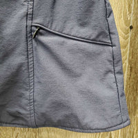 JUNIORS Technical Show Jacket, zipper, snaps *gc, faded, seam puckers, curled inner lapel lining, shrunk?puckered
