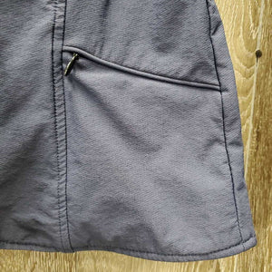 JUNIORS Technical Show Jacket, zipper, snaps *gc, faded, seam puckers, curled inner lapel lining, shrunk?puckered