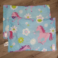 Twin Bed Set: Quilt Blanket, 2 Pillow Cases *gc, faded spots, mnr snags & threads, bare edges
