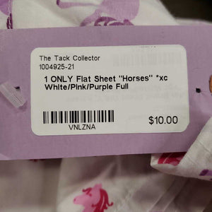 1 ONLY Flat Sheet "Horses" *xc