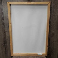 Canvas Horse Photo *vgc, mnr rubbed & frayed edges
