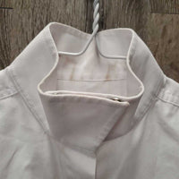 JUNIORS LS Show Shirt, snap collar *vgc, mnr stains, hair & seam puckers, older