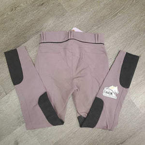 JUNIORS Hvy EuroSeat Breeches *gc, stained seat, legs & seams, undone stitching