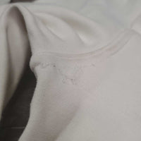 JUNIORS Hvy EuroSeat Breeches *gc, undone stitching, dingy, seam stains