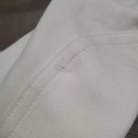 JUNIORS Hvy EuroSeat Breeches *gc, undone stitching, dingy, seam stains
