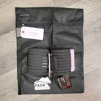 2 "AirSupport" Stretchy Exercise Leg Wraps, 2 Bags: Mesh & Plastic *new
