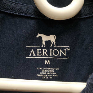 SS Polo Shirt, 1/4 Button Up *gc, hair, faded
