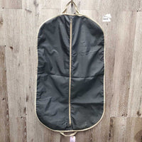 Tapestry Garment Bag "Horses" *gc, mnr hair & dirt, older?, loose threads