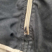 Tapestry Garment Bag "Horses" *gc, mnr hair & dirt, older?, loose threads