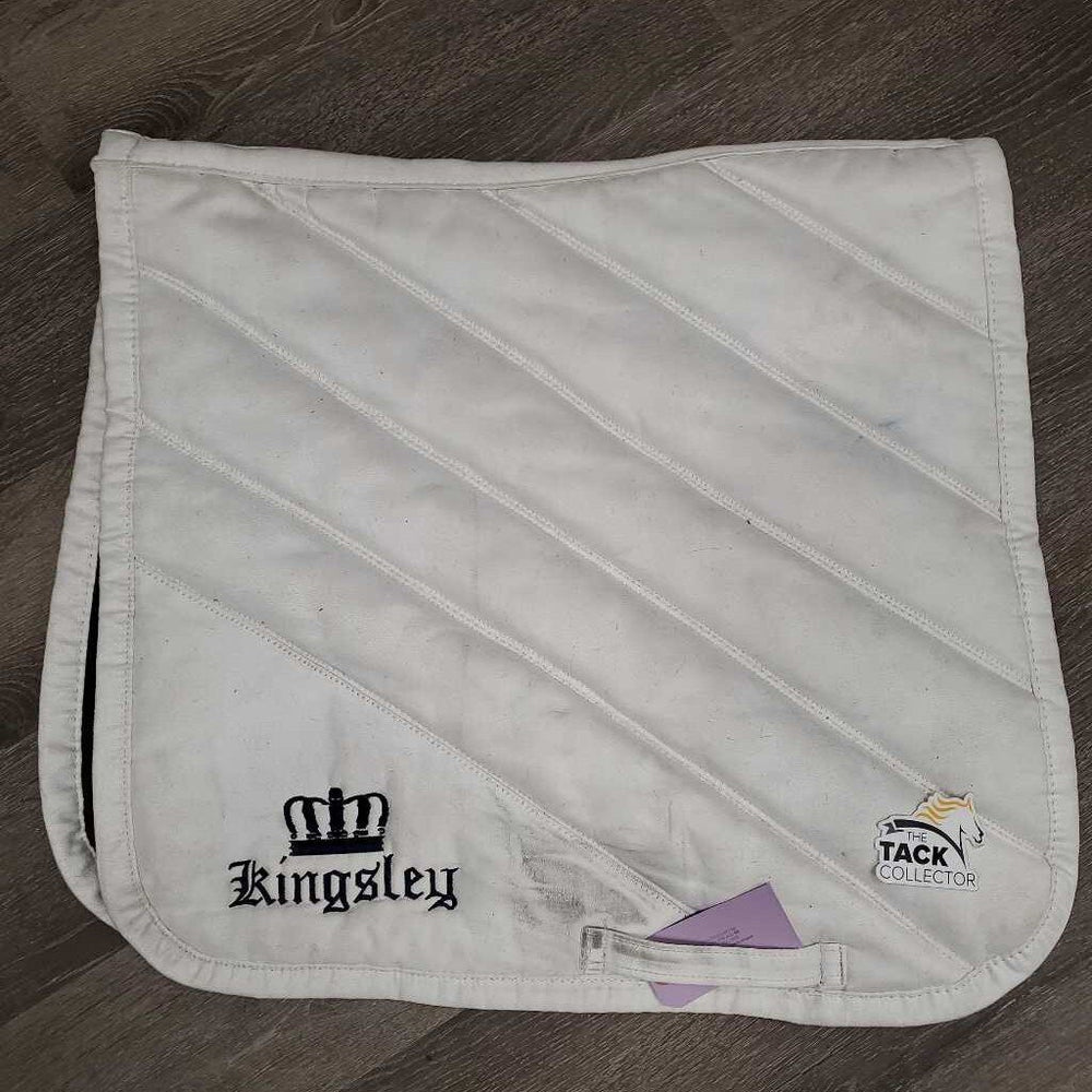 Quilt Dressage Saddle Pad *gc, mnr hair, dirt, stains, dingy, rubs