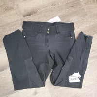 Full Seat Breeches *gc, seam puckers, faded, seat: rubs & pills, pulled seat, undone seams, no bling
