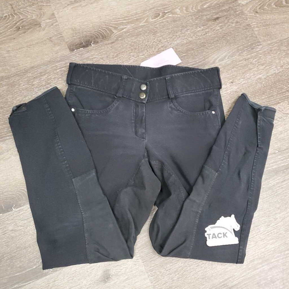 Full Seat Breeches *gc, seam puckers, faded, seat: rubs & pills, pulled seat, undone seams, no bling