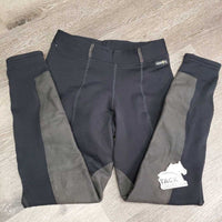 Fleece Lined Winter Breeches, Pull on *gc, rubs & pills, older, mnr hair, seams: frays