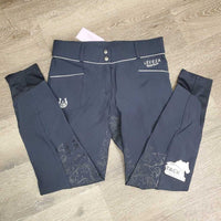 Full Seat Sticky Breeches *vgc/gc, faded seat, seam puckers, stretched seat seams, pilly inside