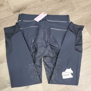 Full Seat Sticky Breeches *vgc/gc, faded seat, seam puckers, stretched seat seams, pilly inside