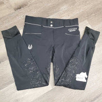 Full Seat Sticky Breeches, Pull On *gc, seam puckers, faded, pilly inside, mnr undone seam
