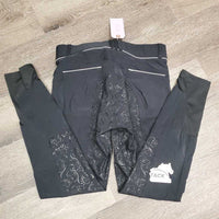 Full Seat Sticky Breeches, Pull On *gc, seam puckers, faded, pilly inside, mnr undone seam