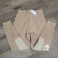 Hvy Cotton Breeches *gc, older, faded & mnr undone seams, mnr hairy velcro