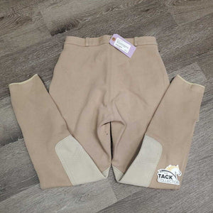 Hvy Cotton Breeches *gc, older, faded & mnr undone seams, mnr hairy velcro