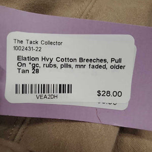 Hvy Cotton Breeches, Pull On *gc, rubs, pills, mnr faded, older