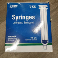 "Ideal Instruments" 43 - 3 cc Syringes *new, 1/2 Full Box
