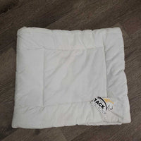 2 Cotton Pillow Leg Quilts *gc, clean, stains, mnr hair, creases, folds
