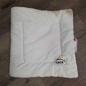 2 Cotton Pillow Leg Quilts *gc, clean, stains, mnr hair, creases, folds, sm edge holes