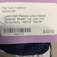 Fleece Lined Mesh Quarter Sheet *xc, mnr hair
