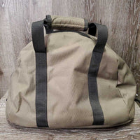 Padded Fleece Lined Helmet Bag, Zipper *gc, edge rubs & frays, inside: hairy & dirty