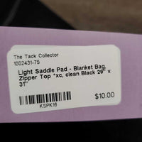 Light Saddle Pad - Blanket Bag, Zipper Top *xc, clean
