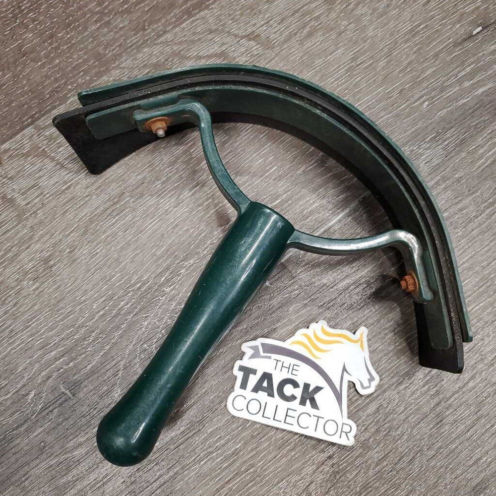 Sweat scraper, handle *fair, clean, v.rusty, bent rubber, sticker, scrapes