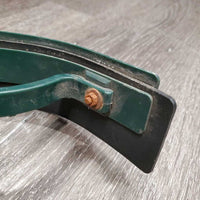 Sweat scraper, handle *fair, clean, v.rusty, bent rubber, sticker, scrapes
