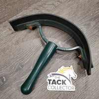 Sweat scraper, handle *fair, clean, v.rusty, bent rubber, sticker, scrapes
