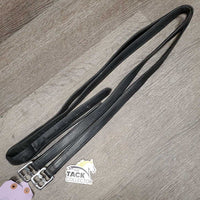 Thick Soft Nylon Lined Stirrup Leathers *gc, clean, stretched holes, creases, dents, mnr loose threads, rubs & scrapes