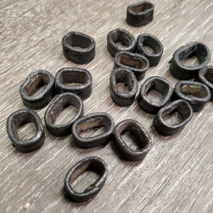 20 Assorted Leather Keepers *like new