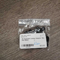 20 Assorted Leather Keepers *like new
