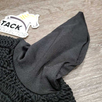 Crochet Ear Bonnet Fly Veil, piping, bling, bag *new
