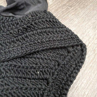 Crochet Ear Bonnet Fly Veil, piping, bling, bag *new