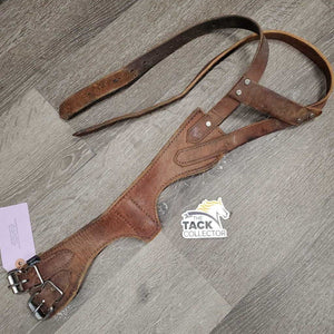 Miracle Leather Cribbing Collar *gc, dirty, hair, stains, scrapes, stiff, dents